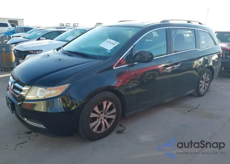 2014 Honda Odyssey Ex-L z USA, uszkodzony, nr VIN 5FNRL5H63EB068452